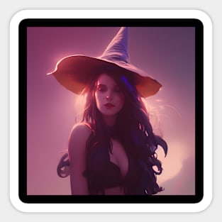 Cute Fantasy Witch Sticker